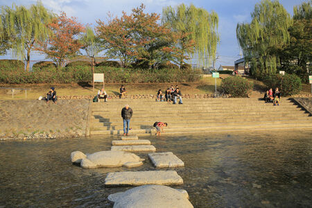 Kamo-gawa, Kyotoのeditorial素材