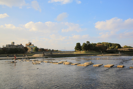 Kamo-gawa, Kyotoのeditorial素材