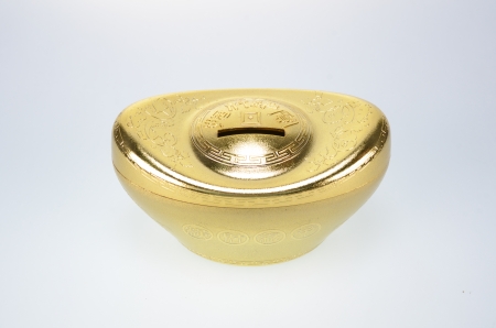 Chinese gold ingotの写真素材