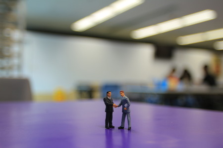 a small figures of business meetingの写真素材