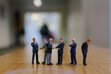 a small figures of business meetingの写真素材