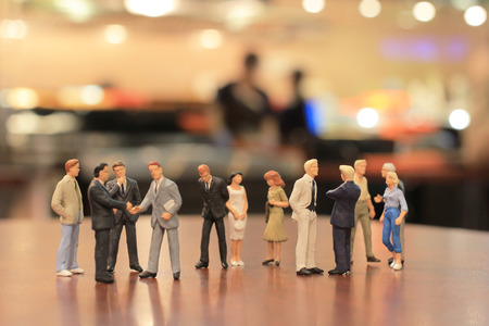 a small figures of business meetingの写真素材