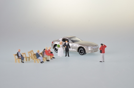 a small figures of weddingの写真素材