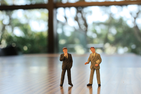 a small figures of business meetingの写真素材