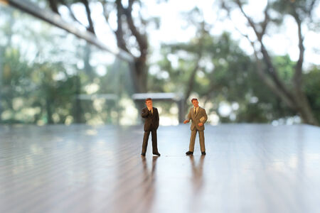 a small figures of business meetingの写真素材