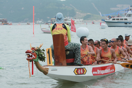 Dragon Boat Racing at Stanleyのeditorial素材
