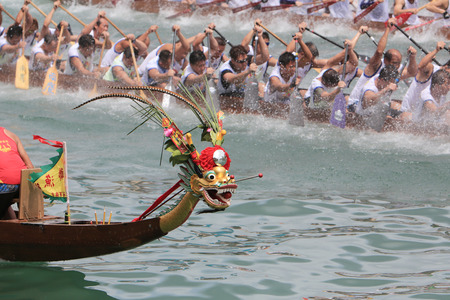 Dragon Boat Racing at Stanleyのeditorial素材