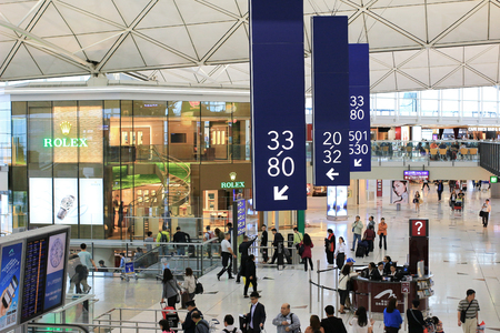 Hong Kong International Airport interiorのeditorial素材
