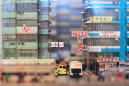 city model of hong kong のeditorial素材