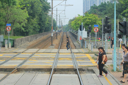 Light Rail  Hong Kongのeditorial素材