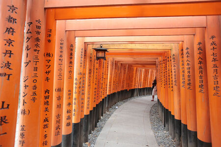 Fushimi Inari Shrine - near Kyoto, Japanのeditorial素材