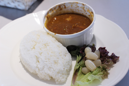curry and rice at  Kyoto Universityの写真素材