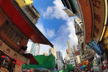 Graham Street market, hong kongのeditorial素材