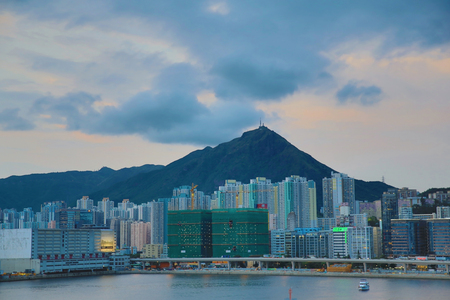 kai tak cruise terminal park view kwun tongのeditorial素材
