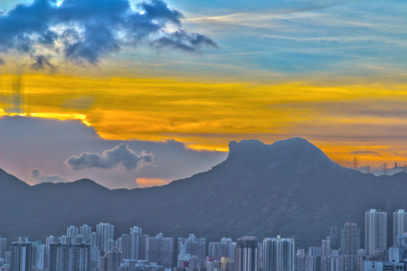 Lion Rock mountain の写真素材