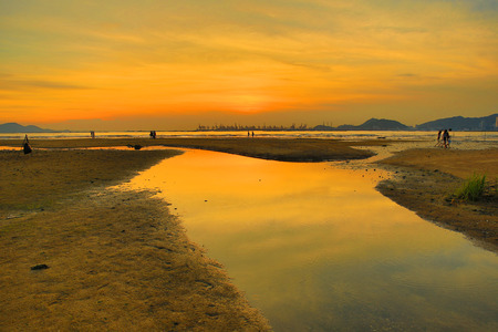 Magic Hour at Ha Pak Nai , Yuen Long, Hong Kong