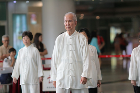 chinese do taichi のeditorial素材