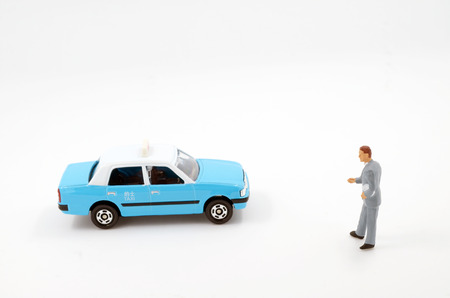 model taxi at hong kongの写真素材