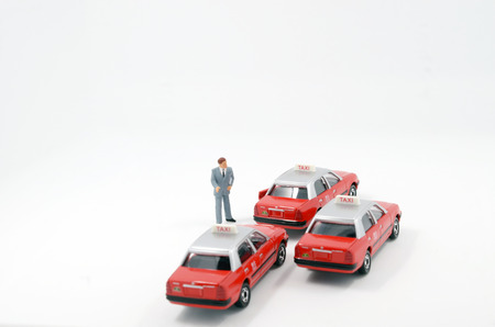 model taxi at hong kongの写真素材