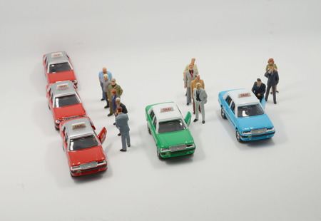 model taxi at hong kongの写真素材