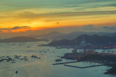 stonecutters bridge , hong kongの写真素材