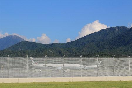 S Perimeter Road, Chek Lap Kokのeditorial素材