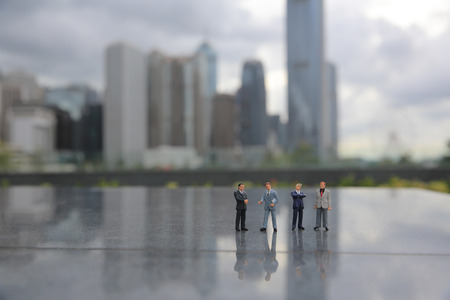 a small figures of business meetingの写真素材
