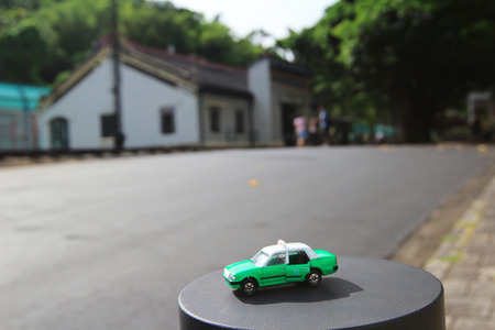model taxi at hong kongの写真素材
