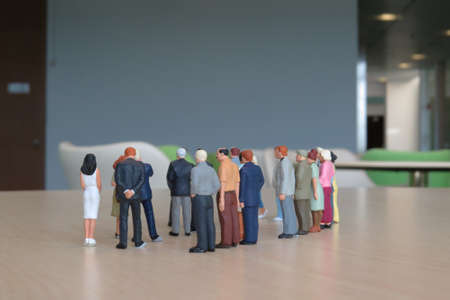 a small figures of business meetingの写真素材