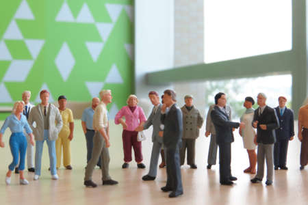 a small figures of business meetingの写真素材