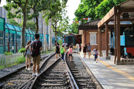 Hong Kong Railway Museum, tai Poのeditorial素材