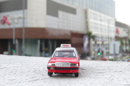 model taxi, hong kongの写真素材