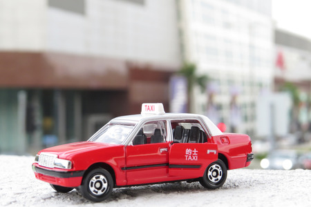 model taxi, hong kongの写真素材