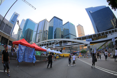 umbrella Revolution in Admiralty, Hong Kong