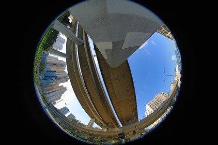 kwun tong highway bridgeの写真素材