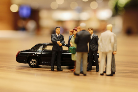 Hongqi car  Service For figure business peopleの写真素材