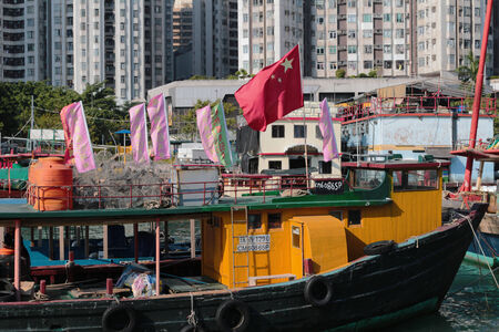 Aberdeen Typhoon shelterのeditorial素材