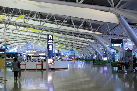 Inside view of the airport of kixのeditorial素材