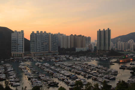 Typhoon shelter in Hong Kong