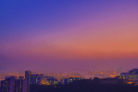 Kwai Chung  district, hong kongの写真素材