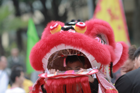 Lion danceのeditorial素材
