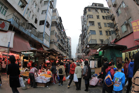 wet market at mong kokのeditorial素材