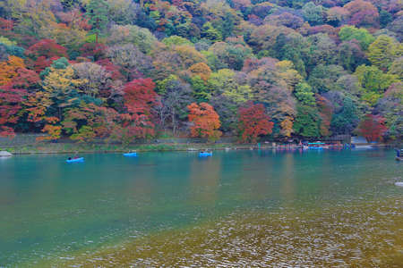 arashiyama in kyoto japanの写真素材