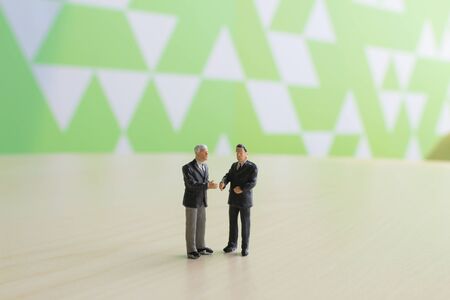 a small figures of business meetingの写真素材