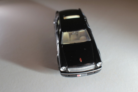 Black car, isolated on white background