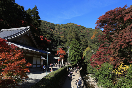 Takianji area of mino, osaka japanのeditorial素材