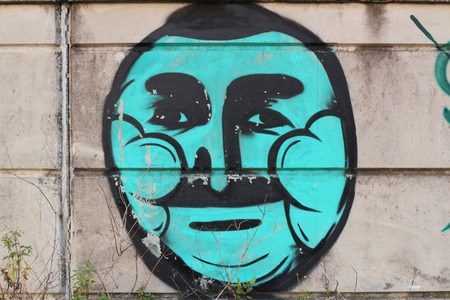 graffiti, art of street wallのeditorial素材