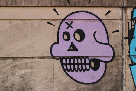 graffiti, art of street wallのeditorial素材