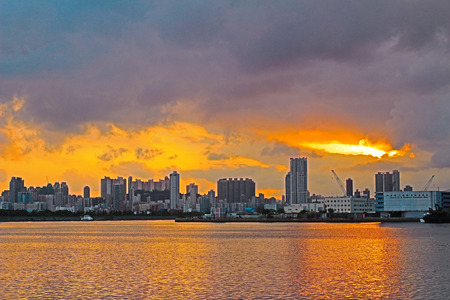 the Kwun Tong Typhoon Shelter, hkのeditorial素材