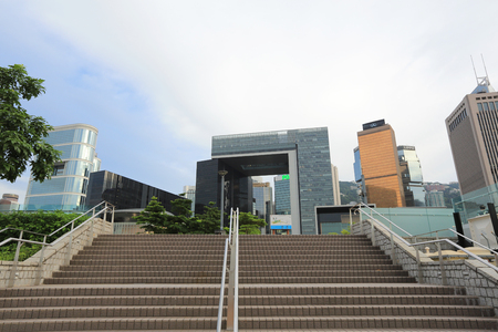the Central Government Complex and Office Buildings in Hong Kongのeditorial素材